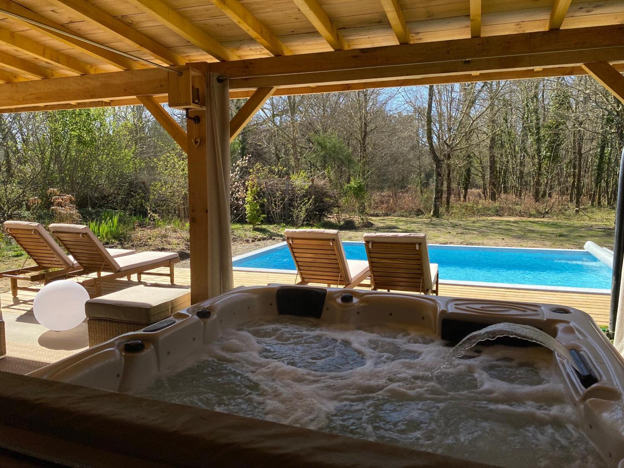 Gites & Spa De Charme " Ploum" Pouydesseaux Exteriér fotografie