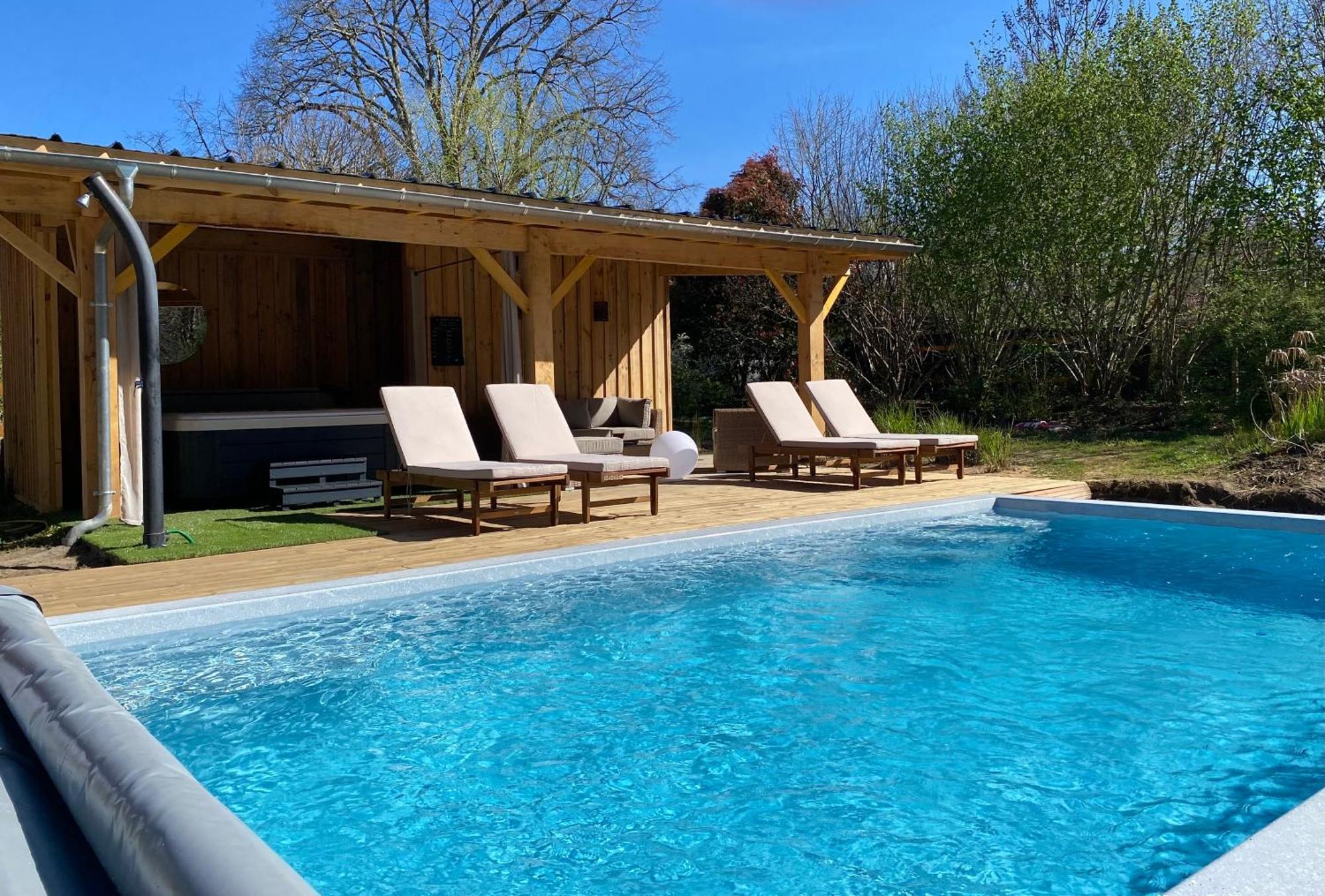 Gites & Spa De Charme " Ploum" Pouydesseaux Exteriér fotografie