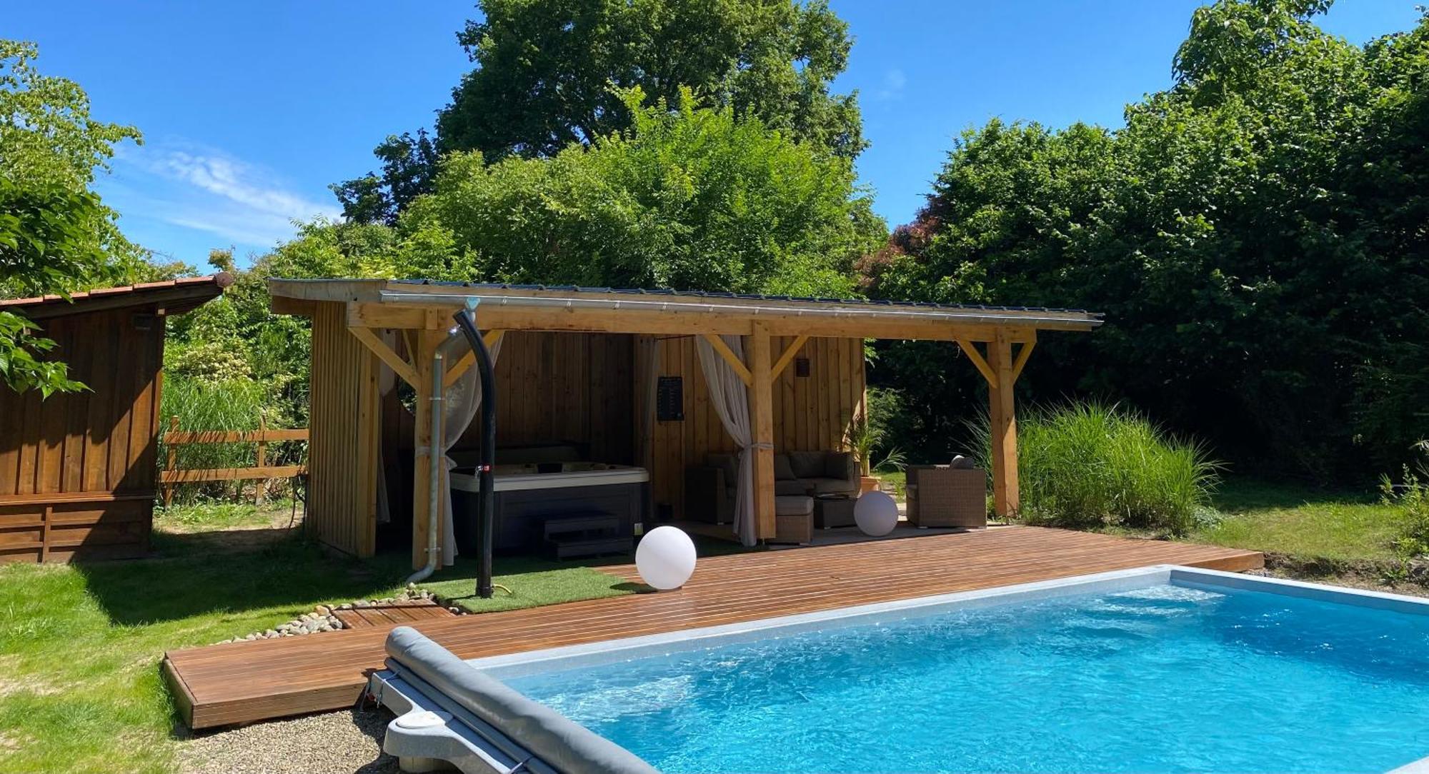 Gites & Spa De Charme " Ploum" Pouydesseaux Exteriér fotografie